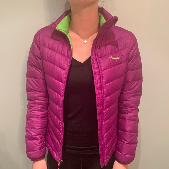 Marmot 70 Fill Purple Puffer Jacket 